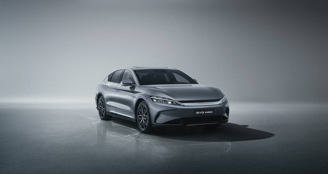 BYD Han Frente Cinza