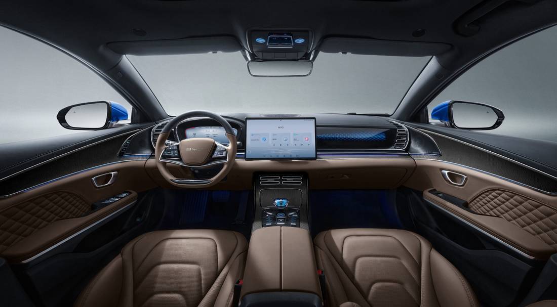 BYD Han Interior Bancos Marrom