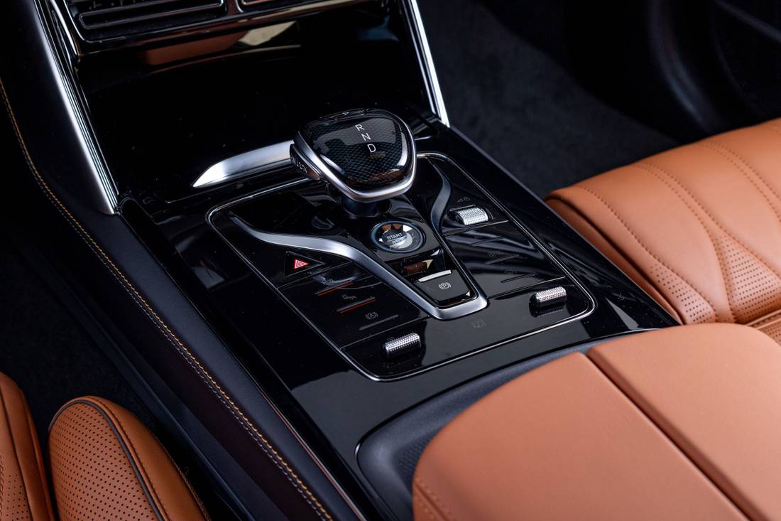BYD Tan Interior Console