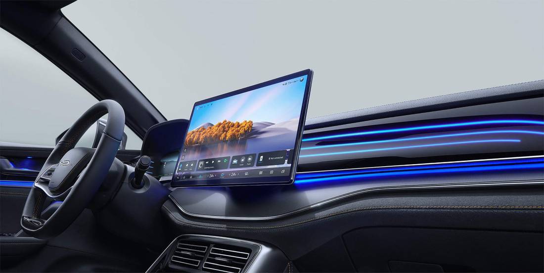 BYD Tan Interior Painel