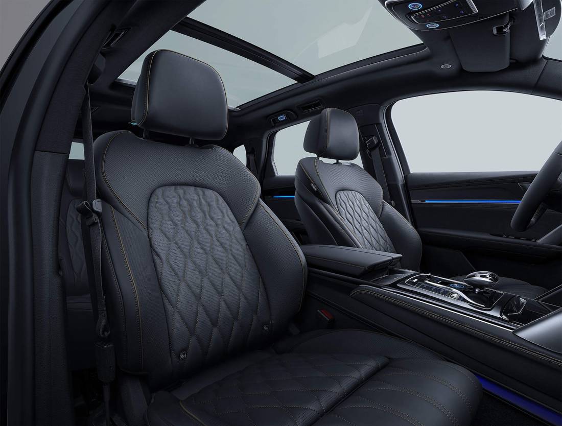 BYD Tan Interior Teto Solar